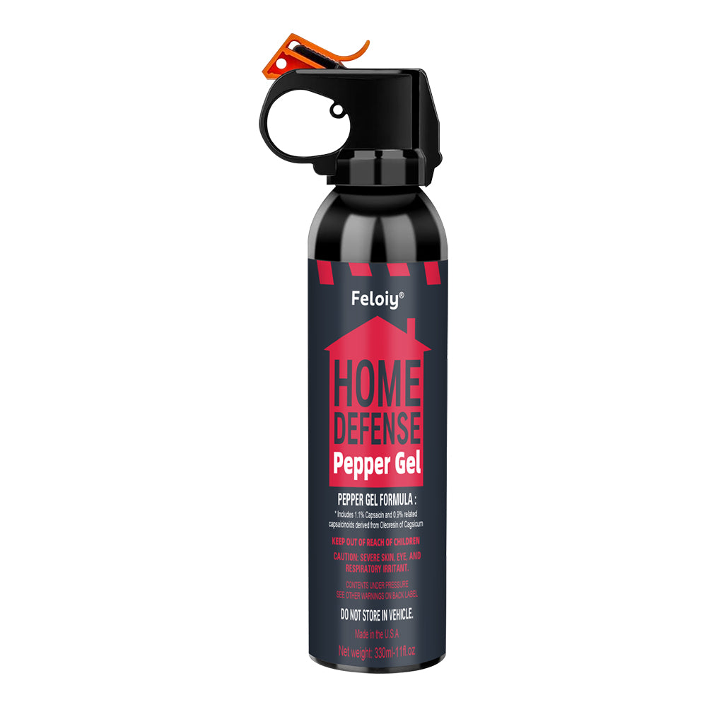 Feloiy® Home Defense Pepper Gel Spray - USA-Made Non-Fogging Personal Security