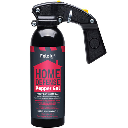 Feloiy® Home Defense Pepper Gel Spray - USA-Made Non-Fogging Personal Security