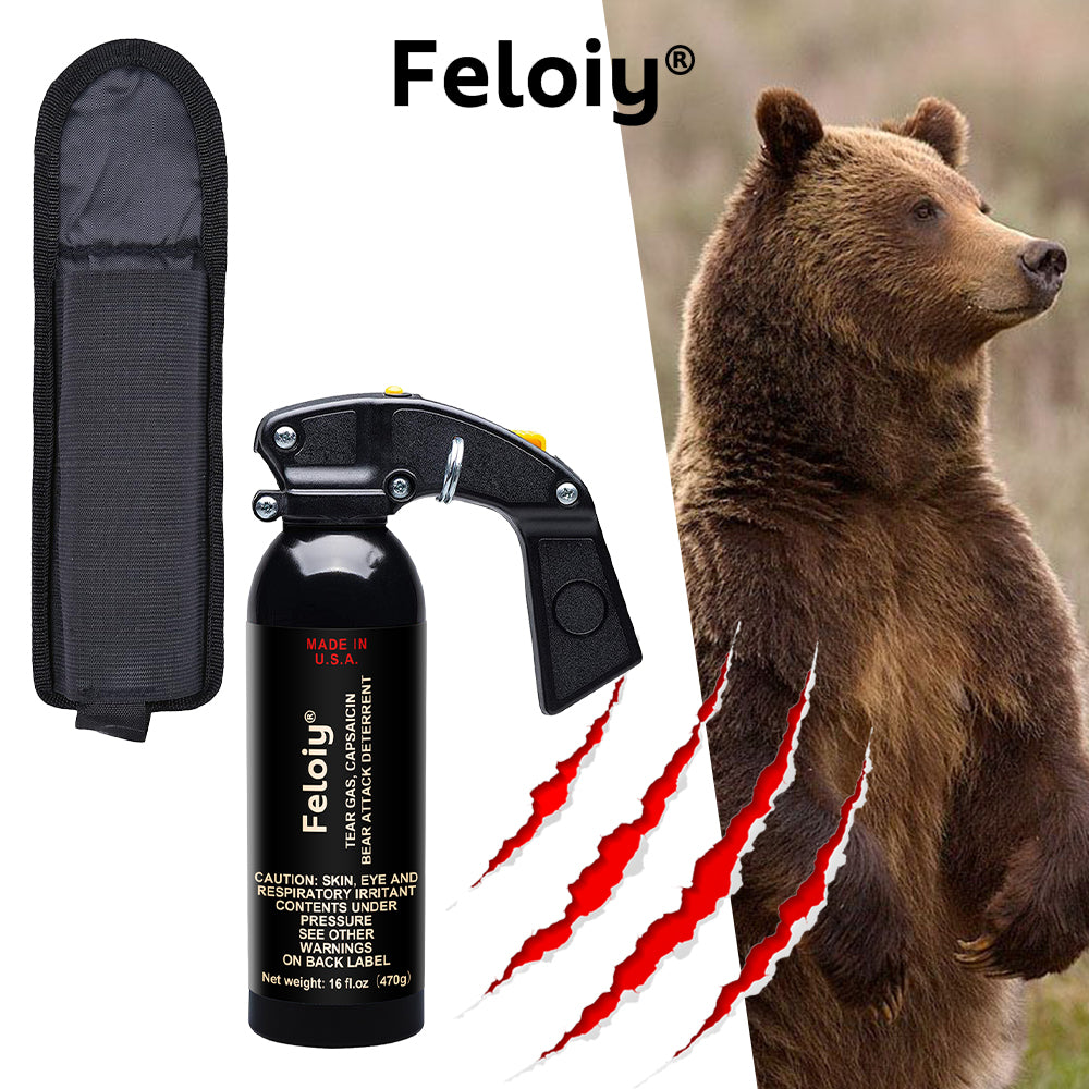 Feloiy 16 oz. Bear Repellent Spray, 35 ft Range NEW EPA Approved