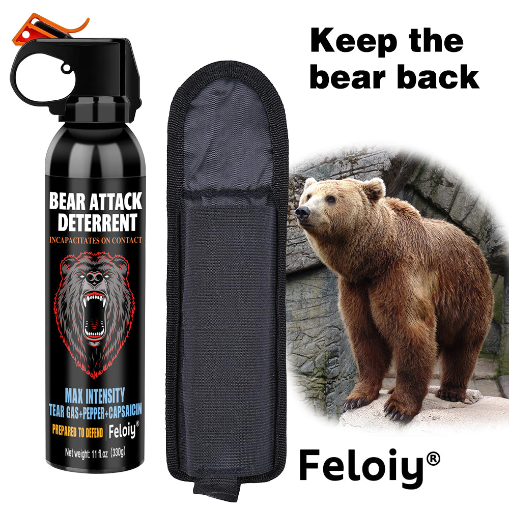 Feloiy® Max-Intensity Bear Repellent Spray | Triple-Action Fogger Defense for All Outdoor Adventures