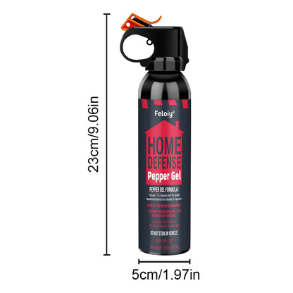 Feloiy® Home Defense Pepper Gel Spray - USA-Made Non-Fogging Personal Security