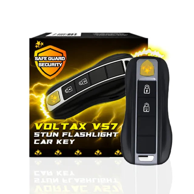 💥 2026 Mega Sale 70% OFF 🔥 VOLTAX V57 Hi-Tech Stun Flashlight Car Key ⚡️ Smart Defense - Stay Safe