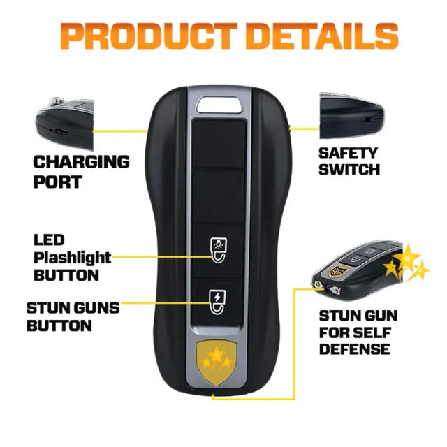 💥 2026 Mega Sale 70% OFF 🔥 VOLTAX V57 Hi-Tech Stun Flashlight Car Key ⚡️ Smart Defense - Stay Safe