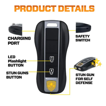 💥 2026 Mega Sale 70% OFF 🔥 VOLTAX V57 Hi-Tech Stun Flashlight Car Key ⚡️ Smart Defense - Stay Safe
