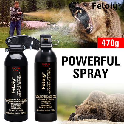 Feloiy 16 oz. Bear Repellent Spray, 35 ft Range NEW EPA Approved