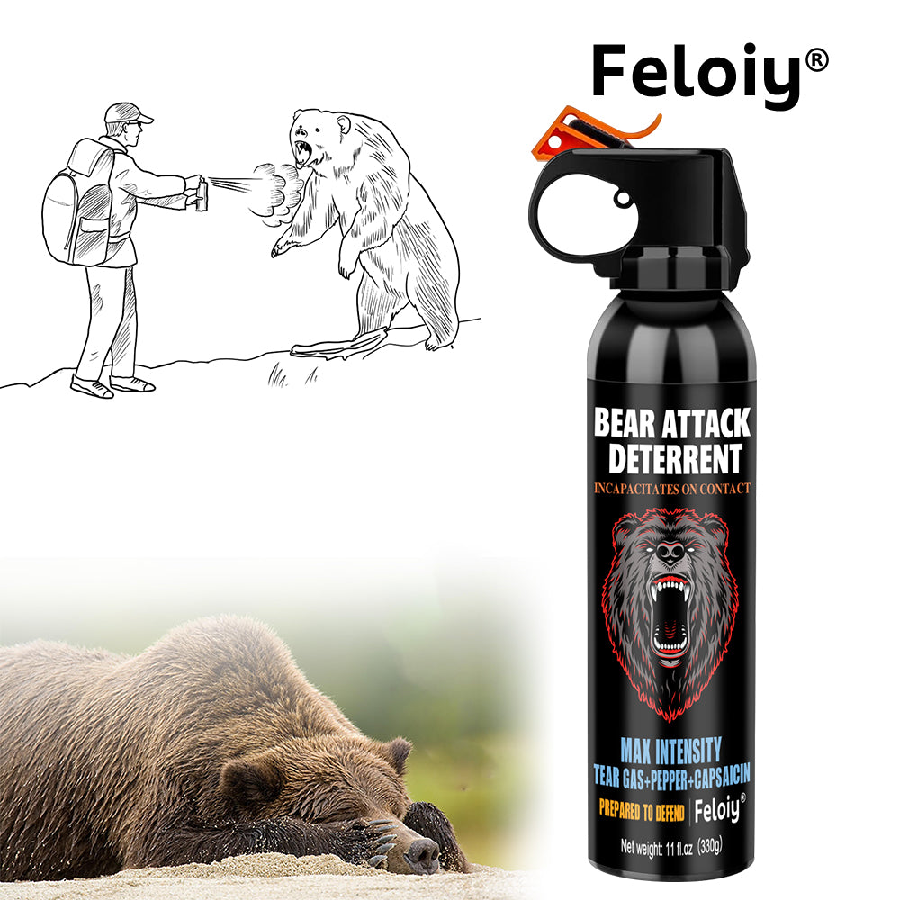 Feloiy® Max-Intensity Bear Repellent Spray | Triple-Action Fogger Defense for All Outdoor Adventures