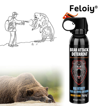 Feloiy® Max-Intensity Bear Repellent Spray | Triple-Action Fogger Defense for All Outdoor Adventures