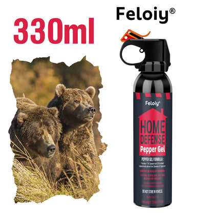 Feloiy® Home Defense Pepper Gel Spray - USA-Made Non-Fogging Personal Security